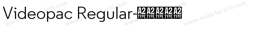 Videopac Regular字体转换